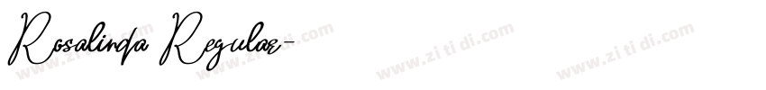 Rosalinda Regular字体转换